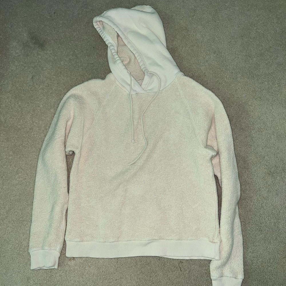 Groceries Apparel Cream Colored Textured Hoodie